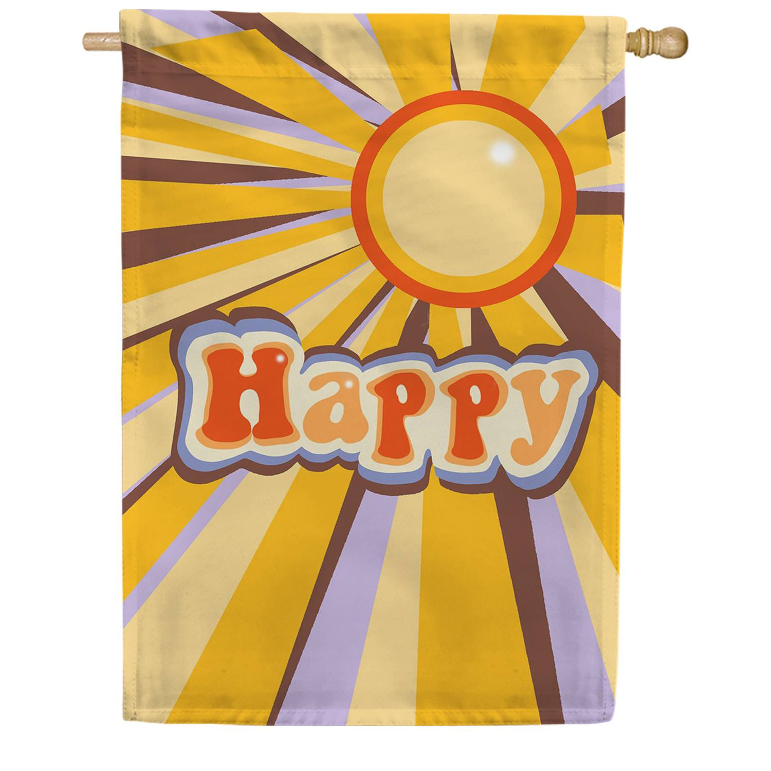 Happy Vibes House Flag