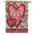 Flower Love Hearts House Flag