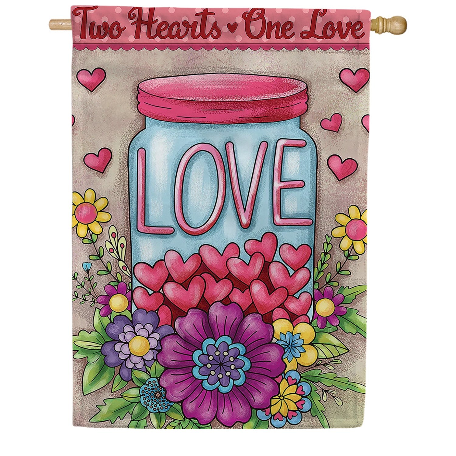 Jar of Love House Flag