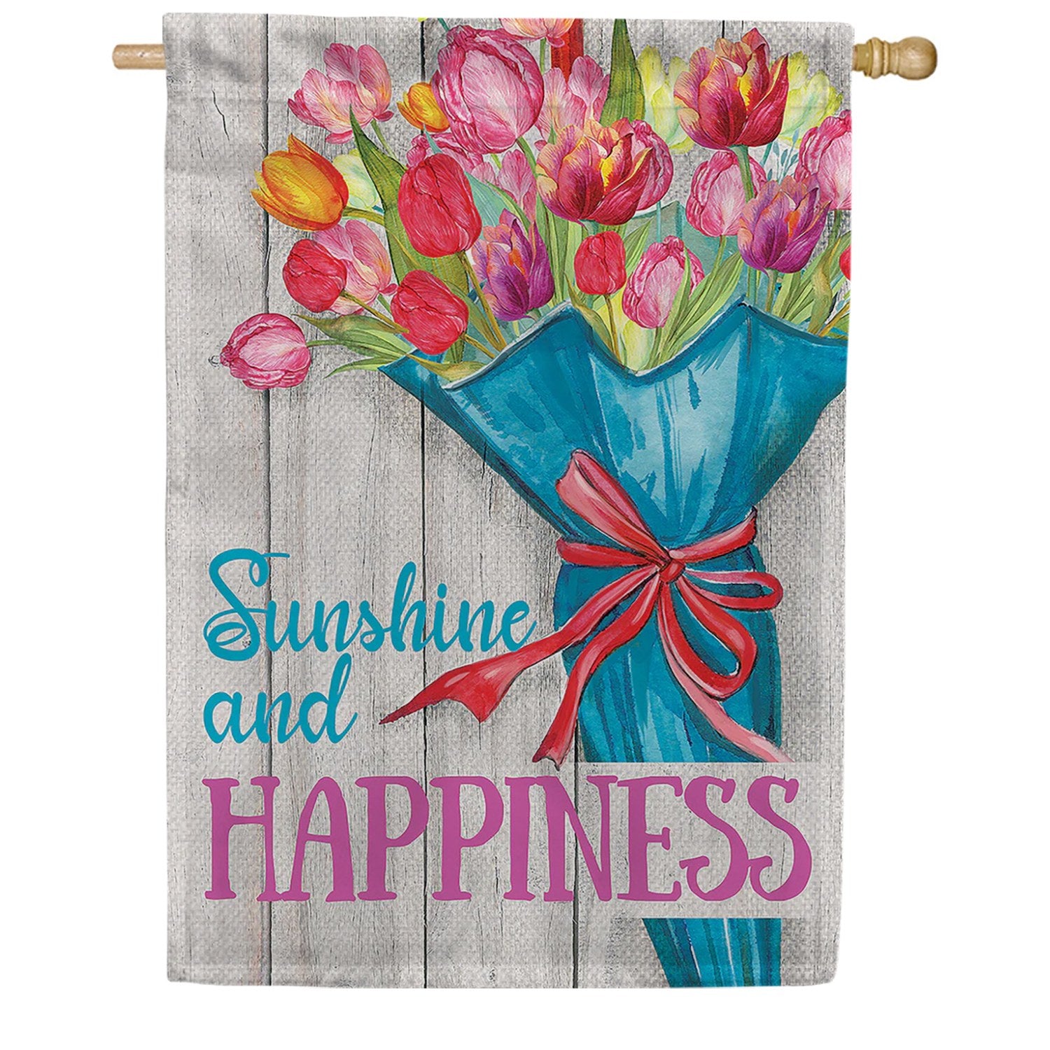 Tulip Bouquet House Flag