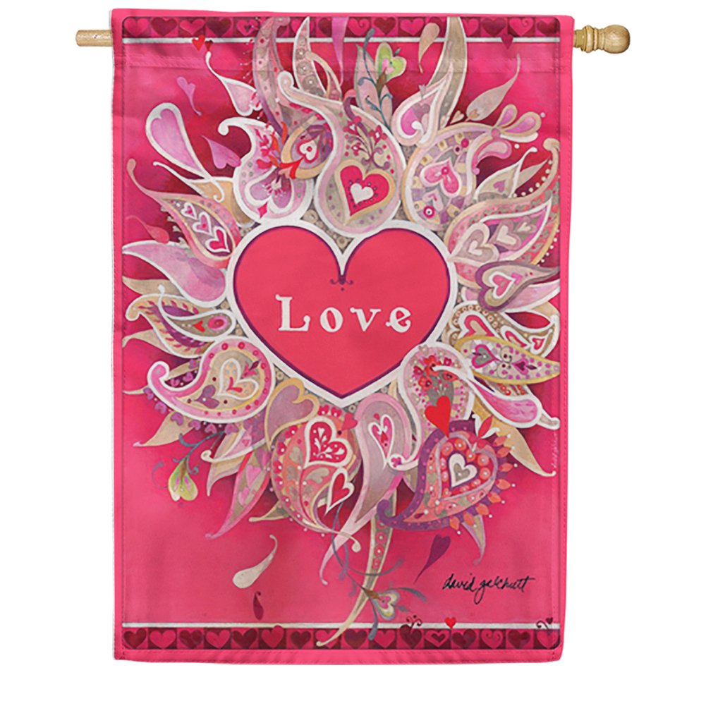 Love Petals House Flag