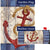 Rustic Anchor And Compass Flag Mailwrap Set (2 Pieces)