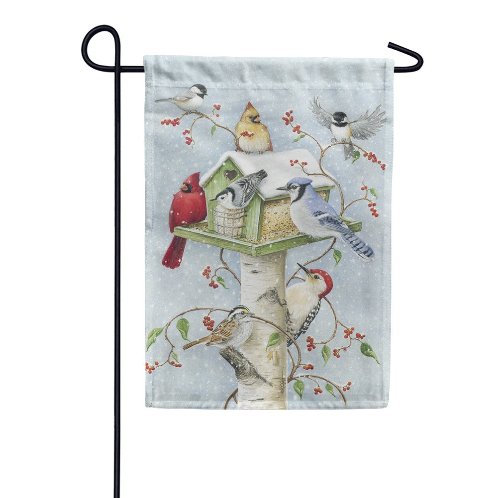 Winter Birds Toland Garden Flag