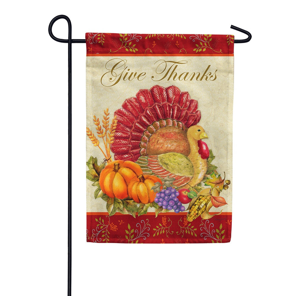 Thankful Turkey Toland Garden Flag