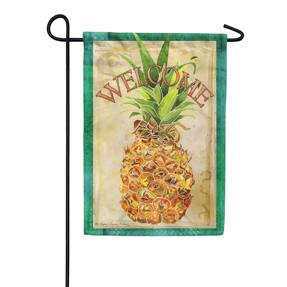 Pineapple Welcome Toland Garden Flag