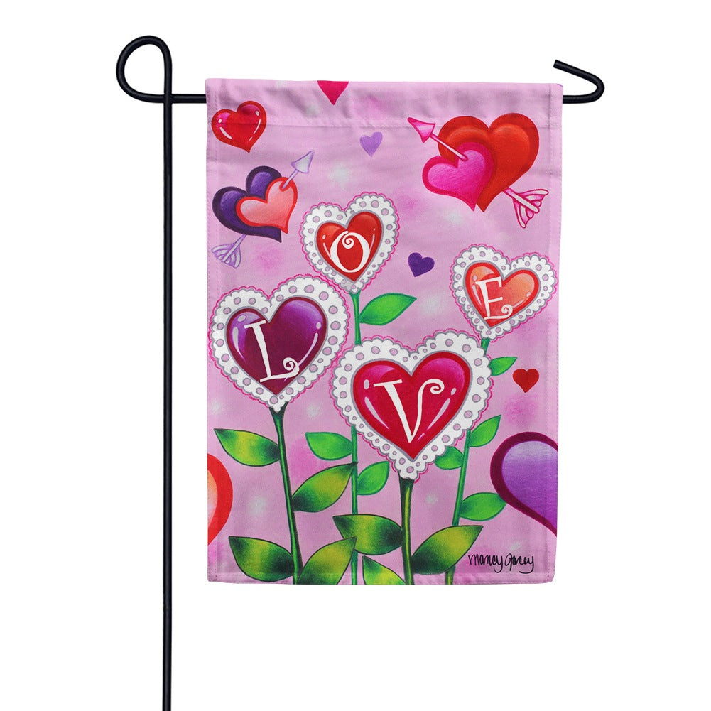 Love Garden Garden Flag