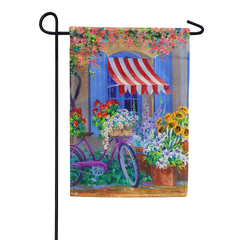 Bloomin' Bike Garden Flag