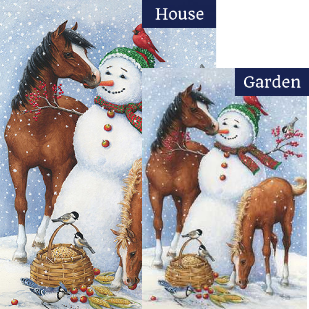 Snowman Pasture Flags Set (2 Pieces)