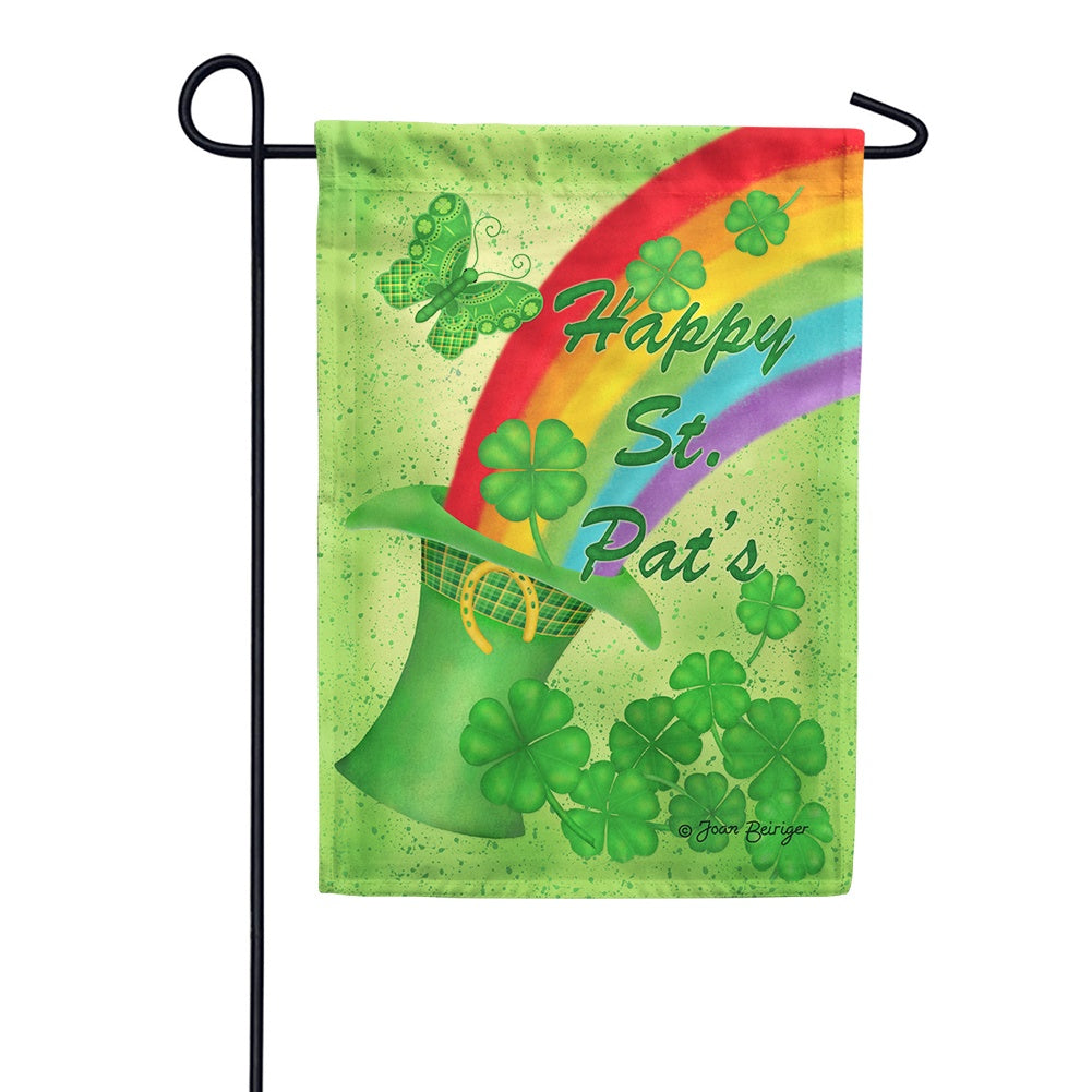 Saint Patrick's Rainbow Garden Flag