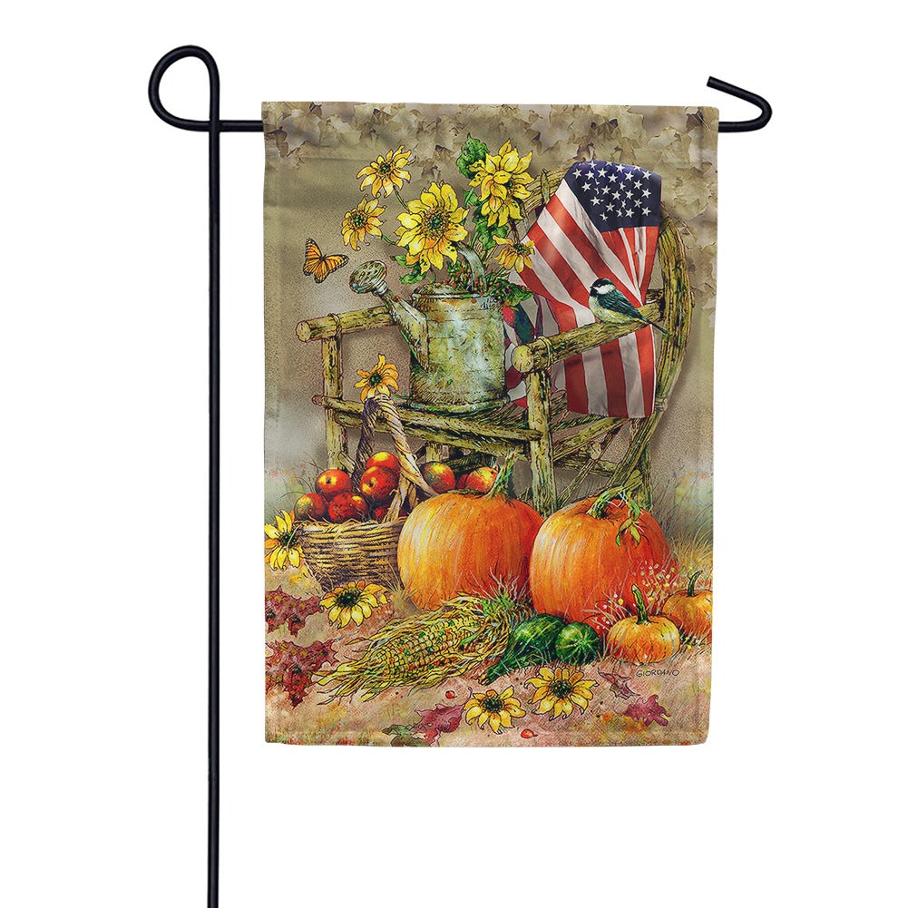 Autumn Chair Garden Flag