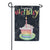 Rainbow Cake Birthday Garden Flag