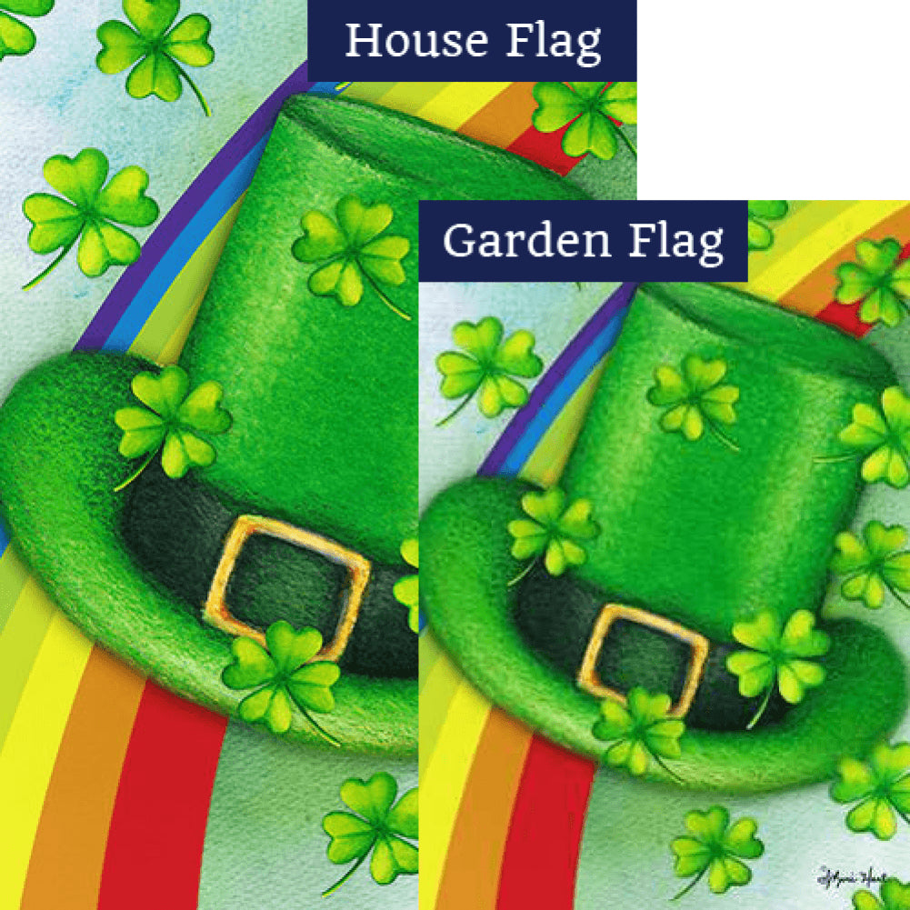 Leprechaun Hat Rainbow Flags Set (2 Pieces)