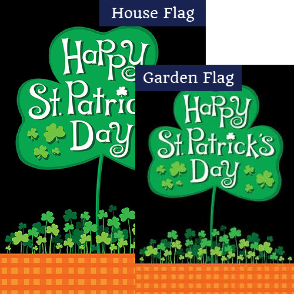 Saint Pat's Clover Patch Flags Set (2 Pieces)