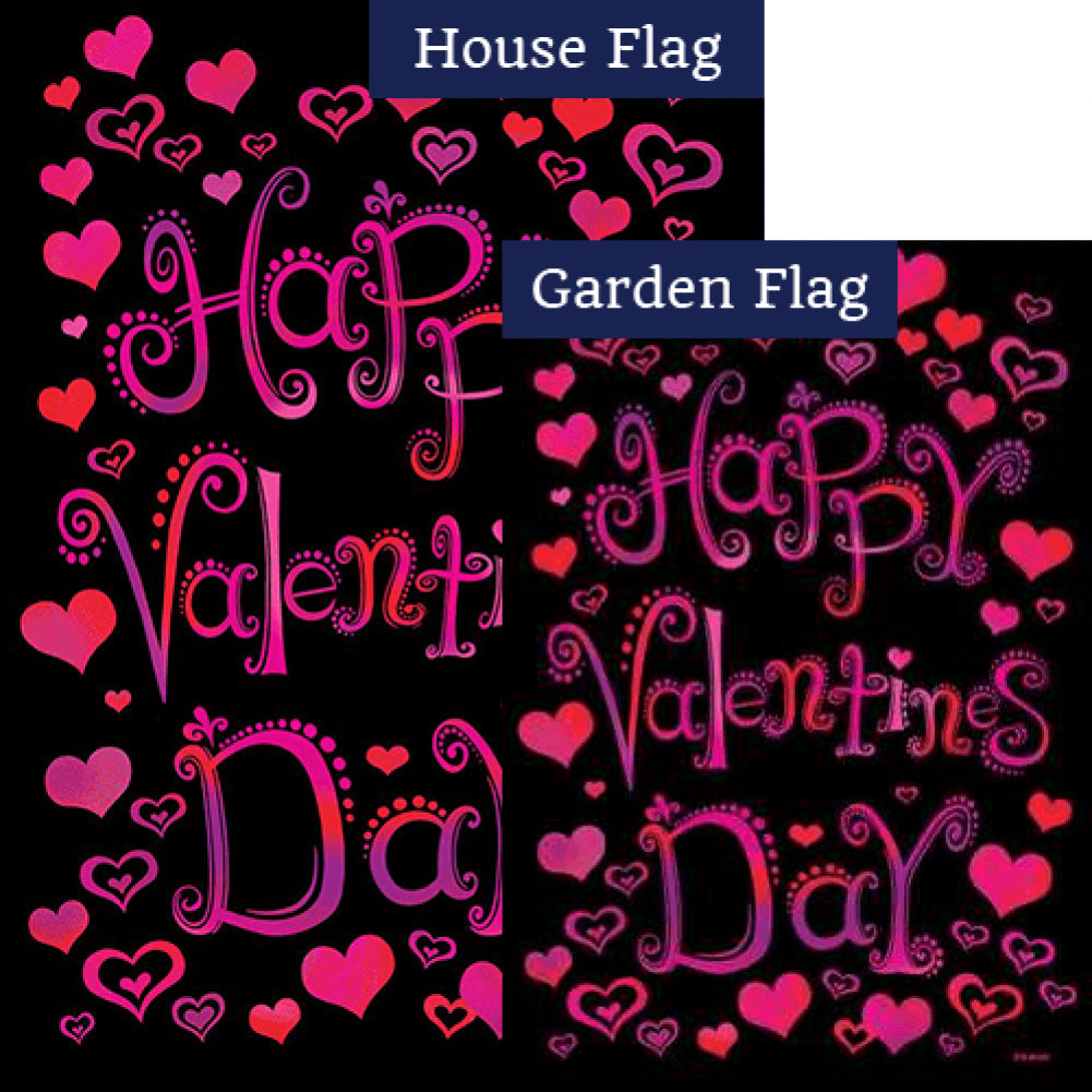 Valentine Hearts Flags Set (2 Pieces)