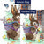 Vintage Easter Bunny Flags Set (2 Pieces)