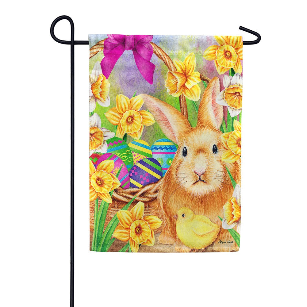 Easter Scene Garden Flag