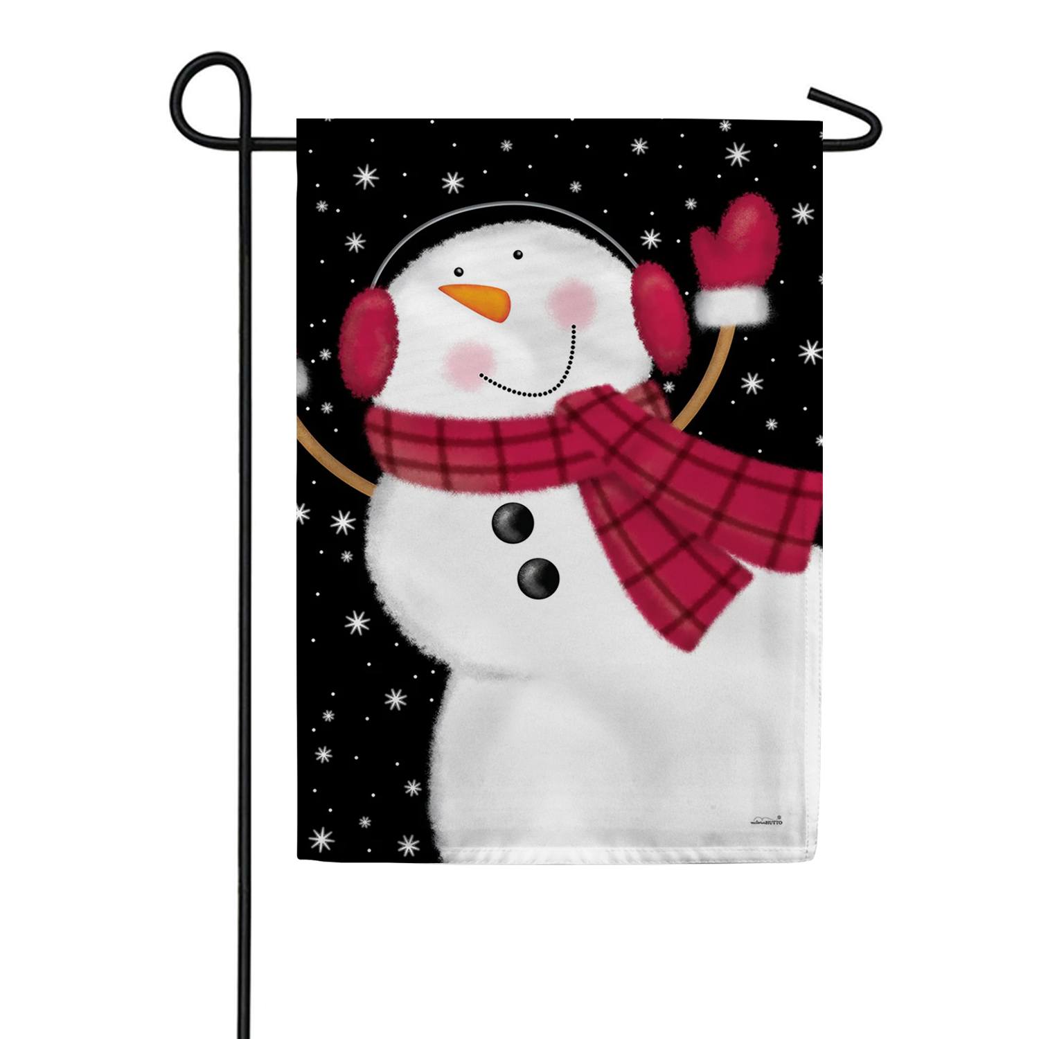 Toland Joyful Snowman Garden Flag