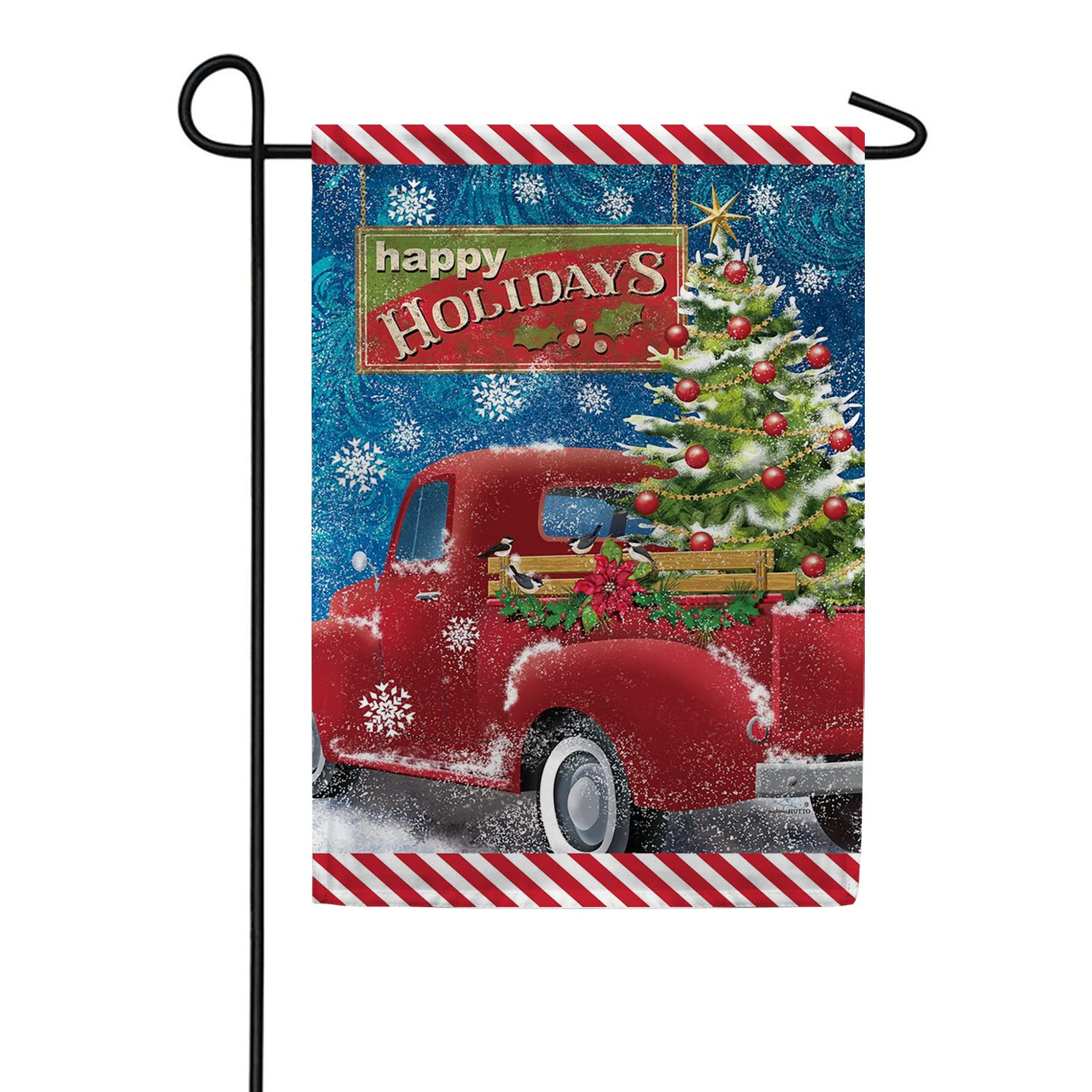 Toland Holiday Delivery Garden Flag