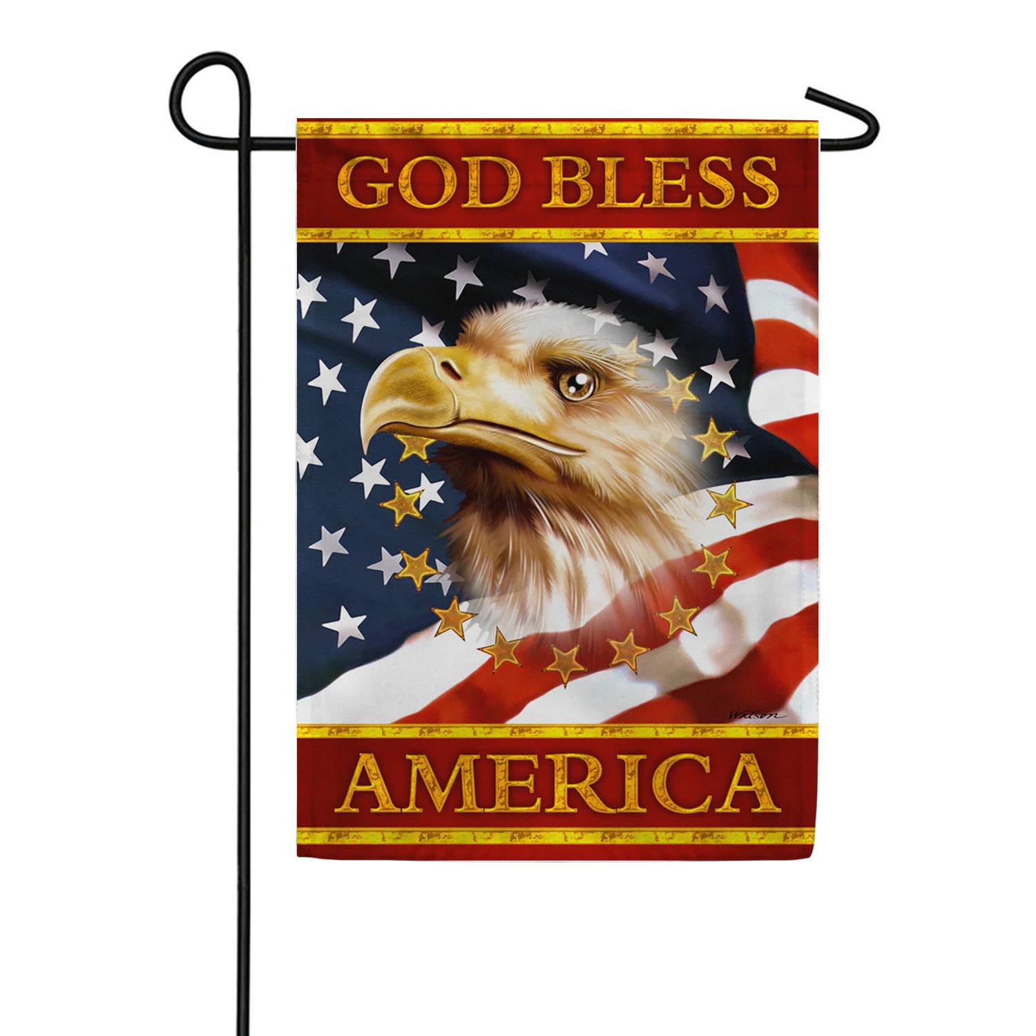 Toland God Bless America Garden Flag
