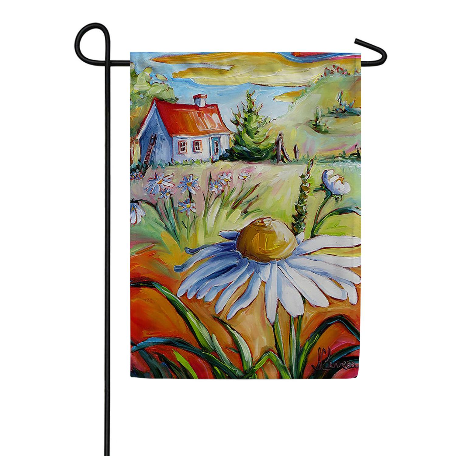 Cottage Daisy Farm Garden Flag