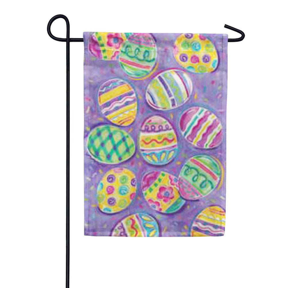 Egg Toss Easter Garden Flag