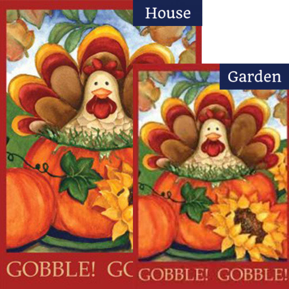 Autumn Turkey Flags Set (2 Pieces)