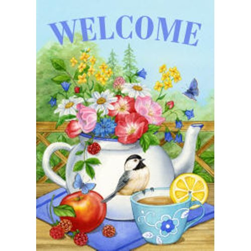 Teatime Welcome House Flag