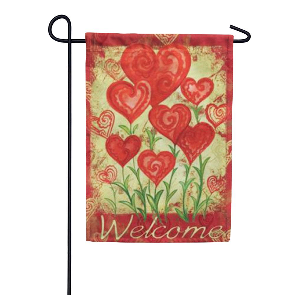 Garden Hearts Garden Flag