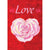 Heart Rose House Flag