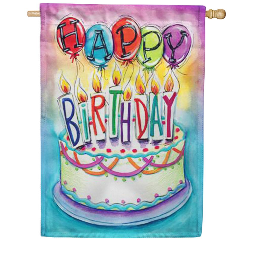 Birthday Wishes House Flag