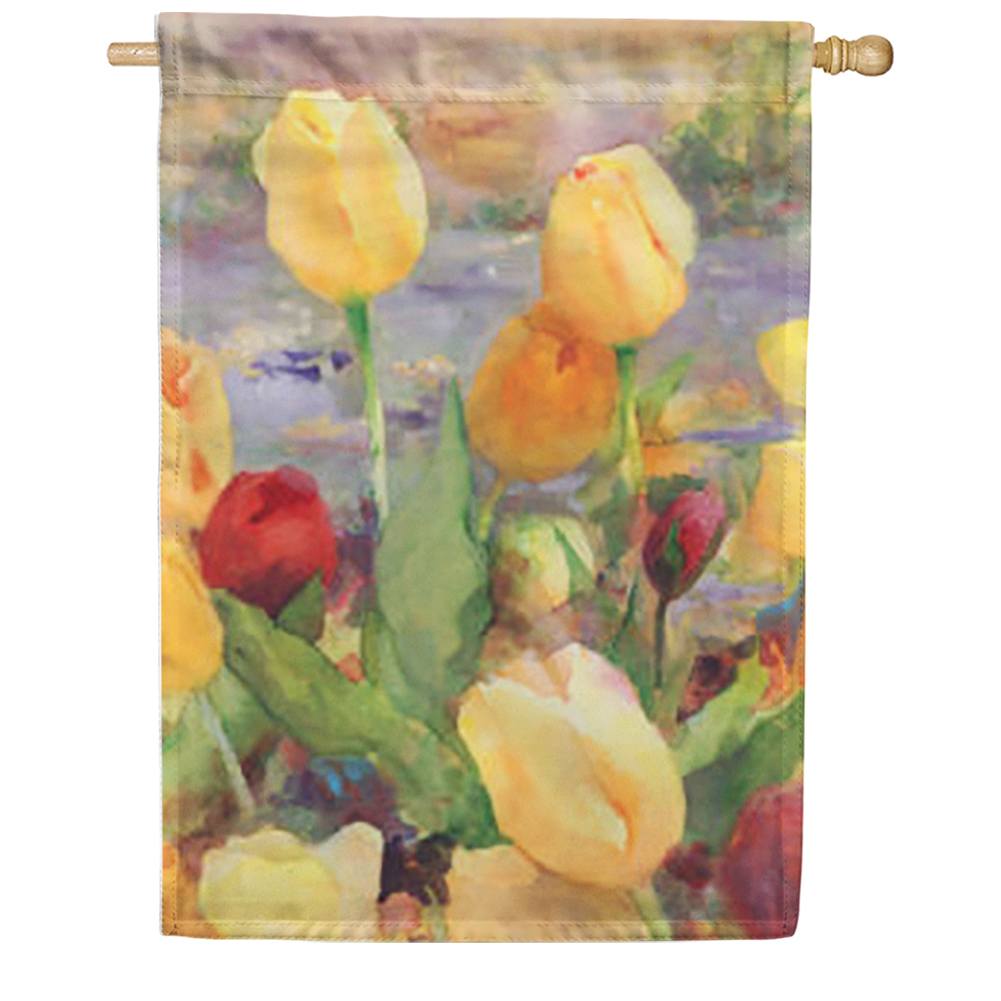 Tulip Gold Double Sided House Flag