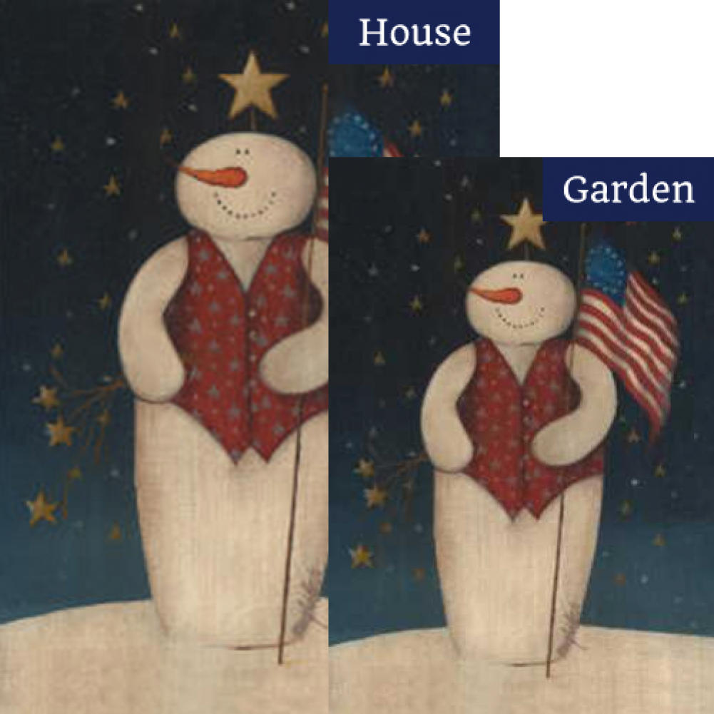 Toland Flag Waving Snowman Flags Set (2 Pieces): Flagsrus.org