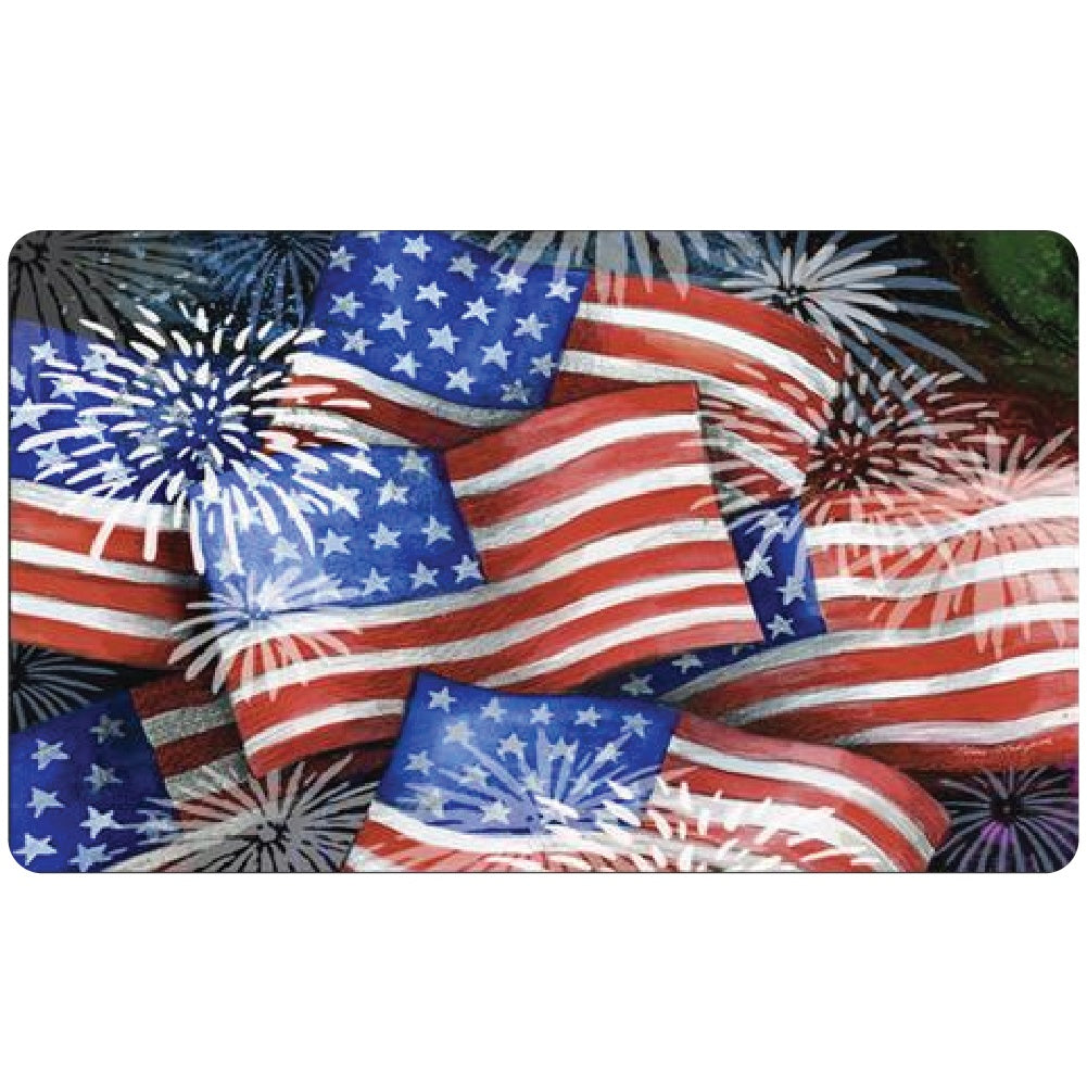 Sparkling Old Glory Doormat