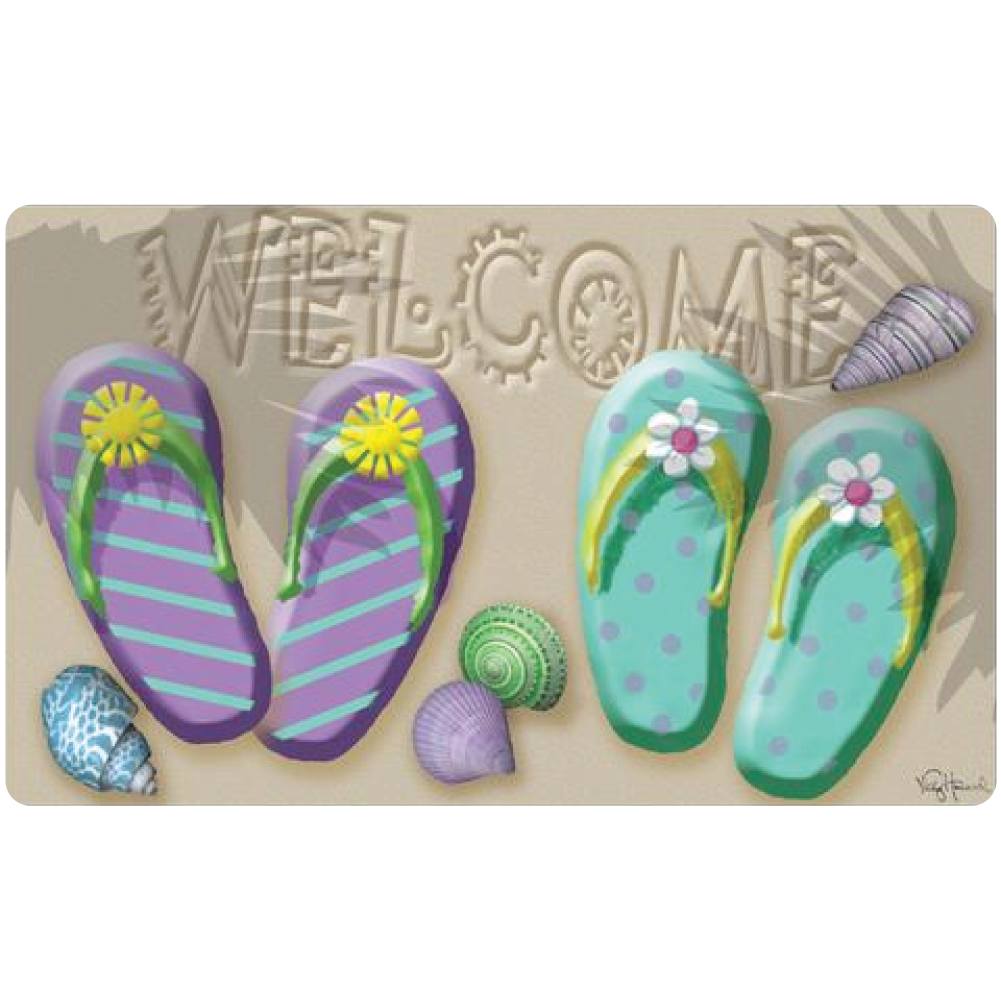 Welcome Flip Flops Doormat