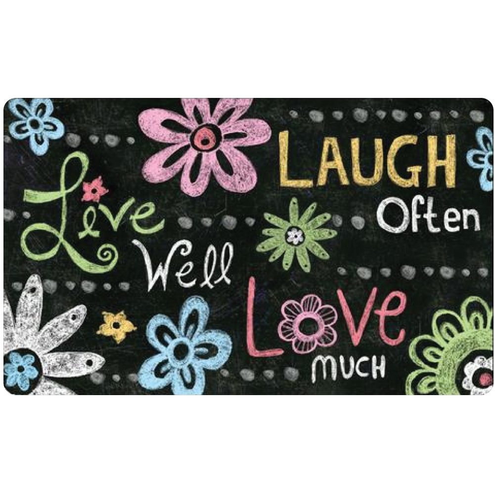 Live Laugh Love Chalkboard Doormat