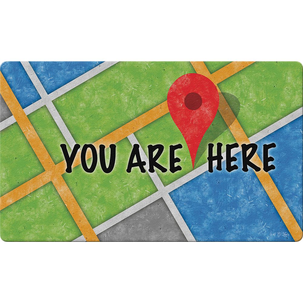 You Are Here Doormat