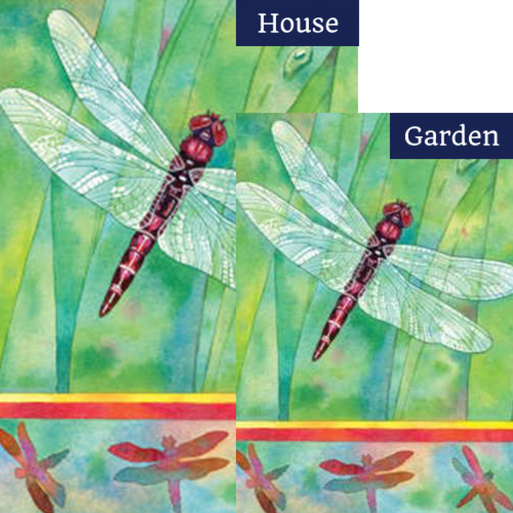 Dragonfly Double Sided Flags Set (2 Pieces)