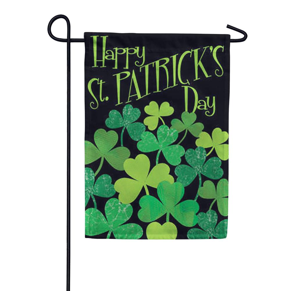 Shamrocks St. Patrick's Garden Flag