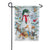 Woodland Snowman Birds Garden Flag