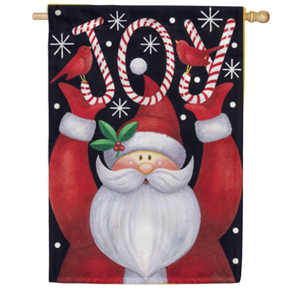 Santa Joy House Flag