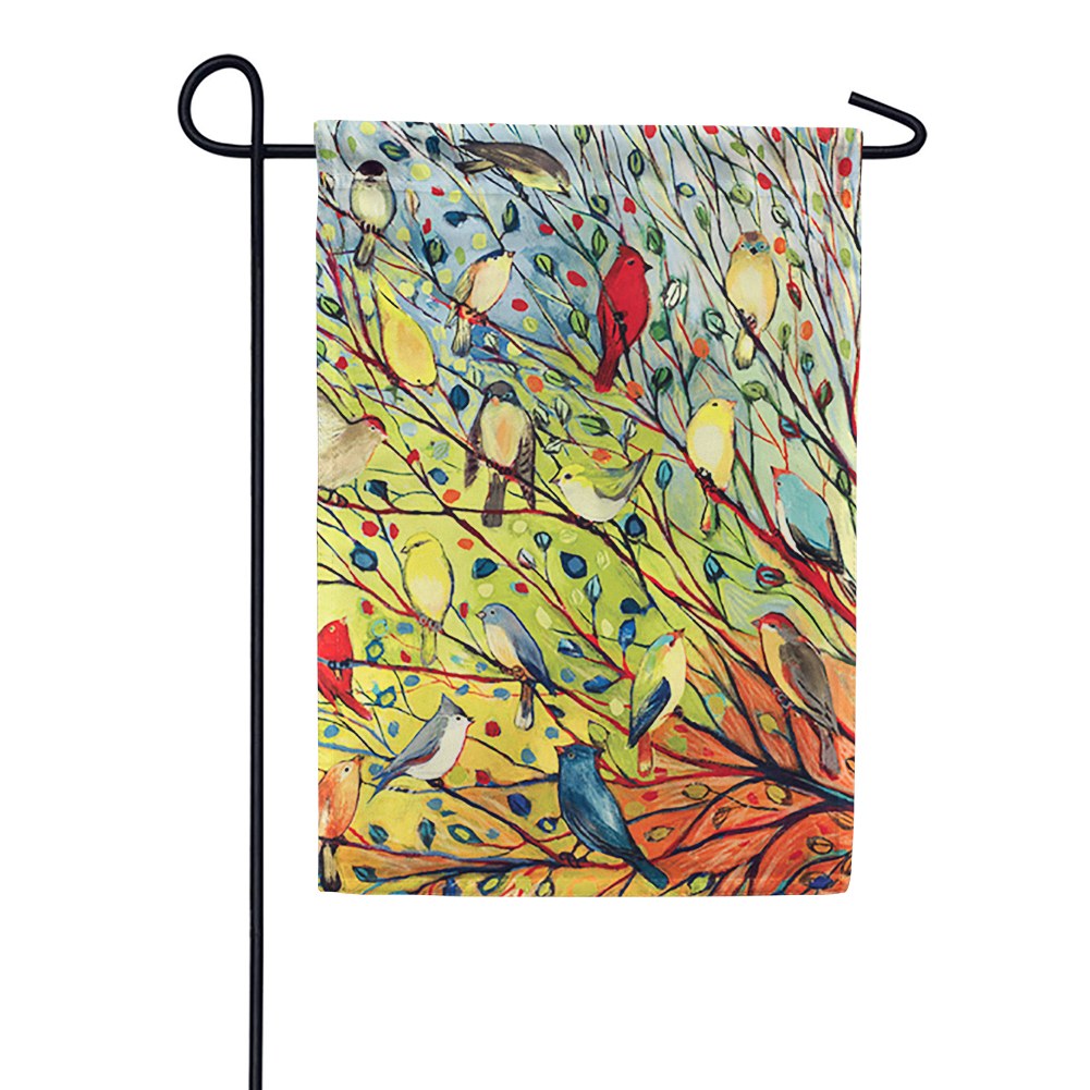 Tree Birds Garden Flag