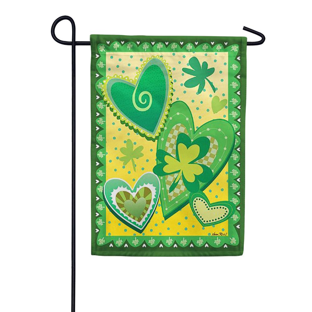 Heart O' the Irish Garden Flag