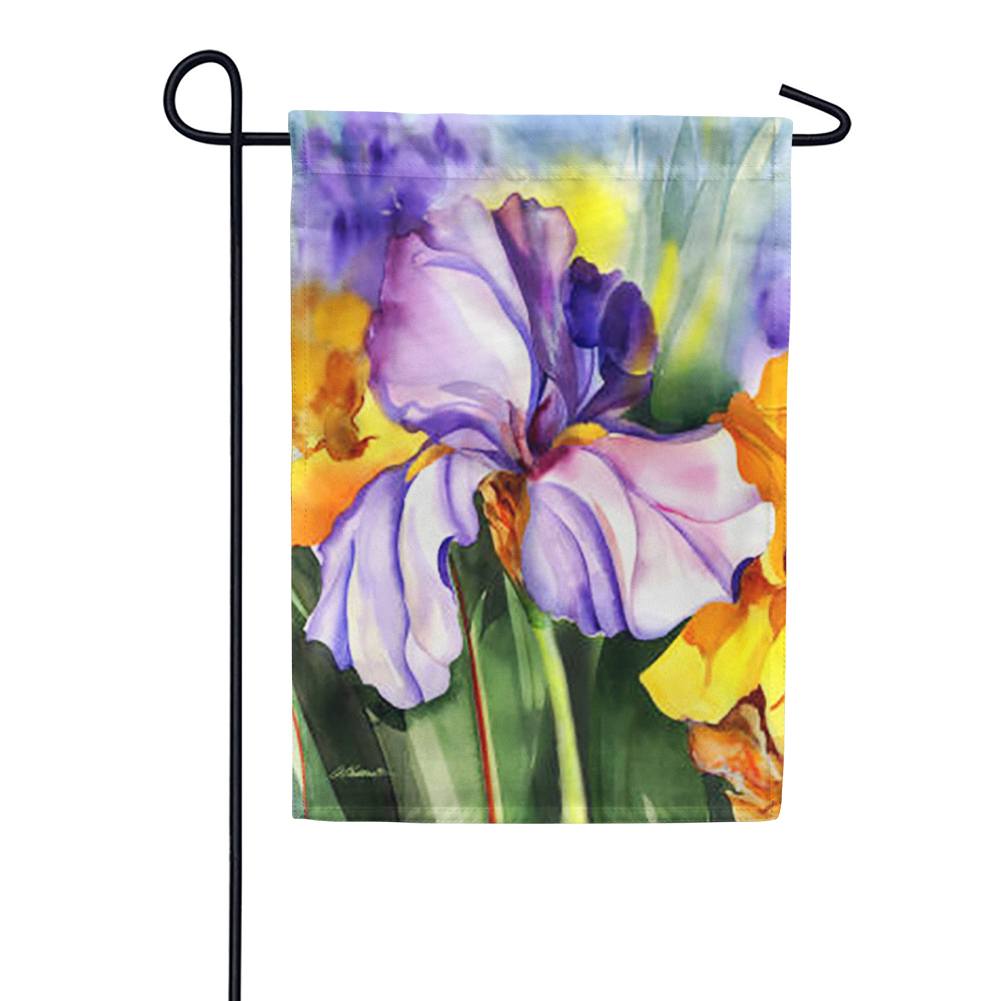 Iris Field Garden Flag