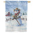 Cowboy Snowman House Flag