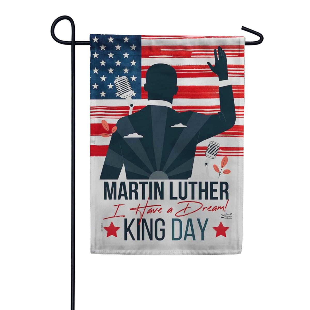 MLK Double Sided Garden Flag