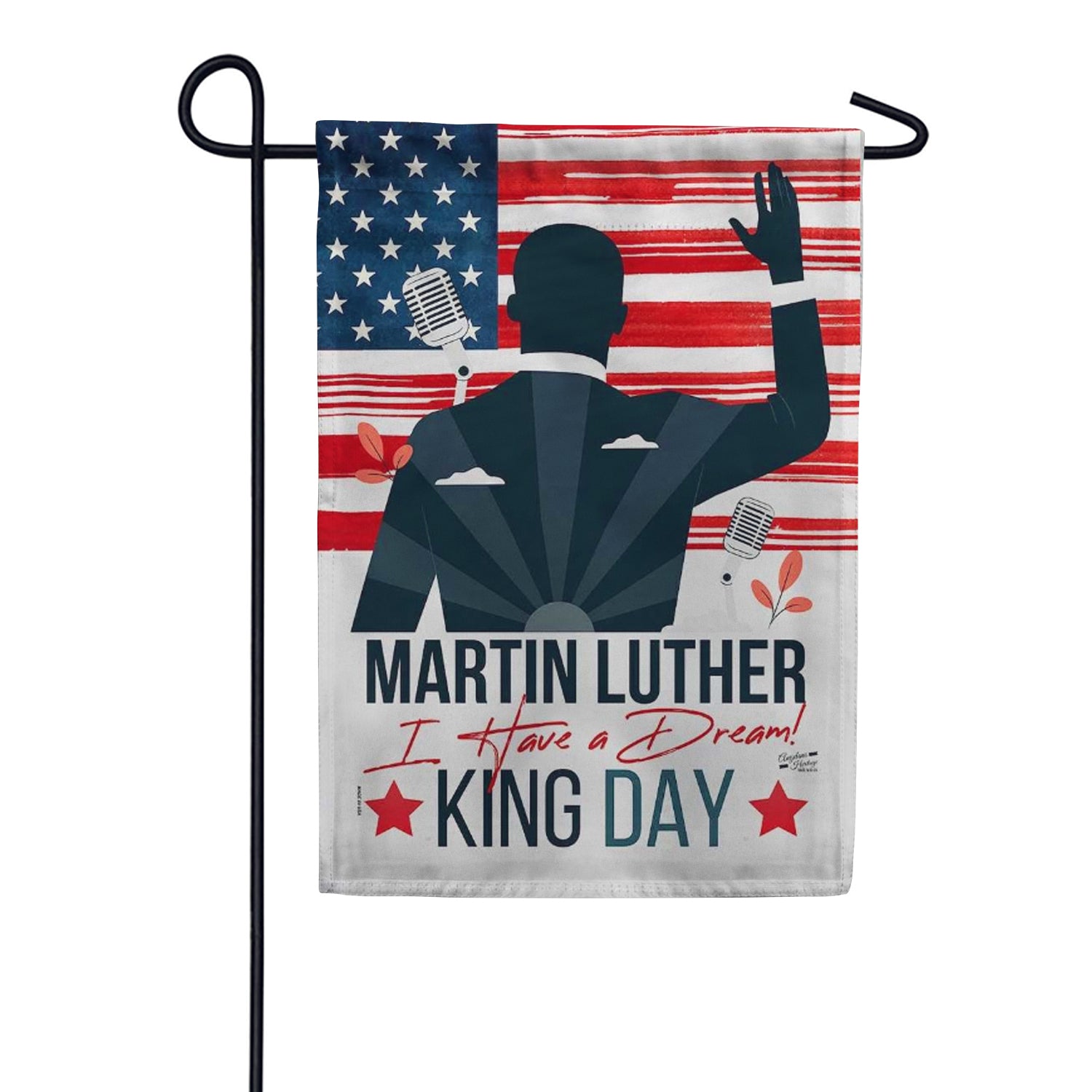 MLK Double Sided Garden Flag