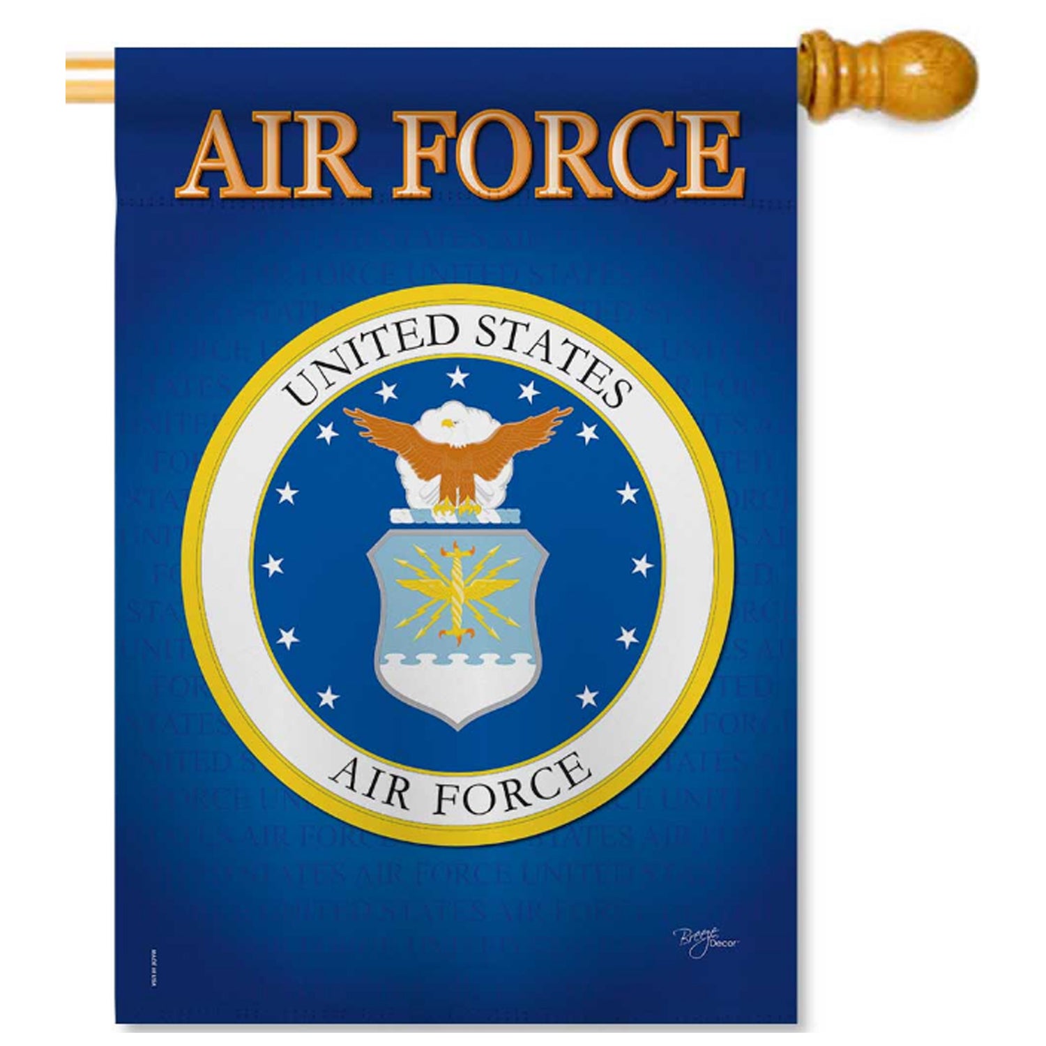 Breeze Decor Air Force House Flag